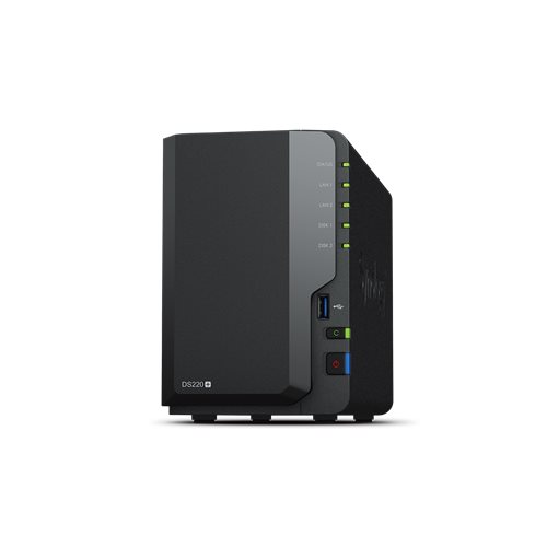 Synology DS220+ (2GB) 2x SSD/HDD NAS 2x2TB WD HDD